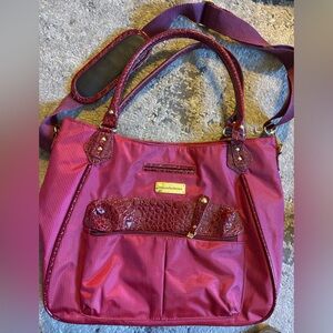 Burgundy Tote Bag Samantha Brown